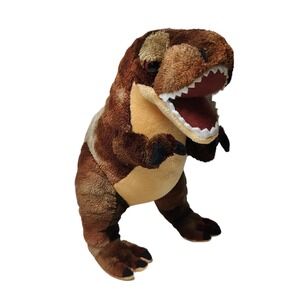 Wild Republic Dinosaur T Rex Brown Plush Stuffed Animal Reptile Toy 12 in Long